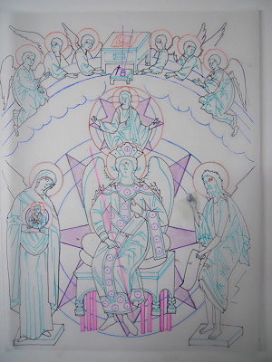 Transparente Arbeitsfolie