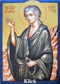 Maria die �gypterin Ikone