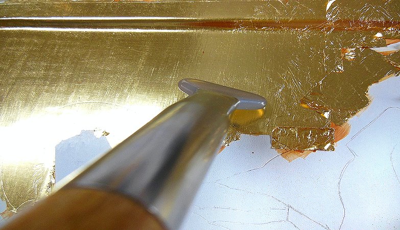 Gold - Blattgold Achat Anreiber Gold - Blattgold Achat Anreiber