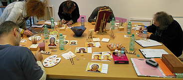 malen in der Galerie Gerd Uhlig im Stadtzentrum Schenefeld