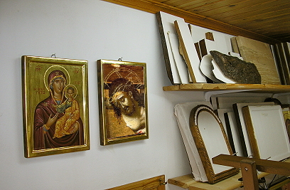 Blick in meine Ikonen-Werkstatt