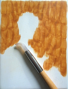 der aufgetragene und polierte Bolos