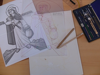 Beginn der Ikonenmalerei