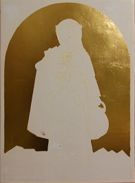 die fertig vergoldete Ikone