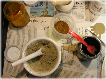 Farbpigmente anreiben